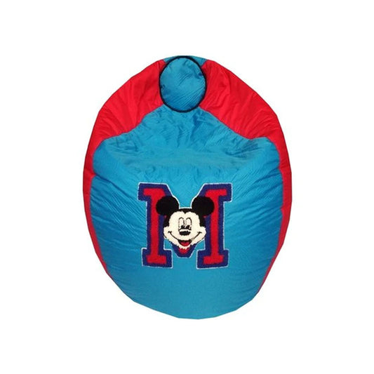 Mickey Motif Kids Bean Bag - Blue