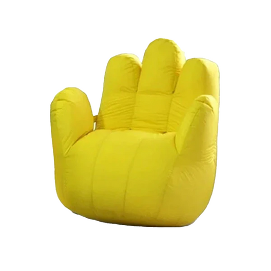 Hand Shaped Bean Bag - Yellow