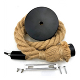 Manila Rope Pendant Light (with Bulb)
