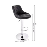 Aaron Black Poshish Bar Stool