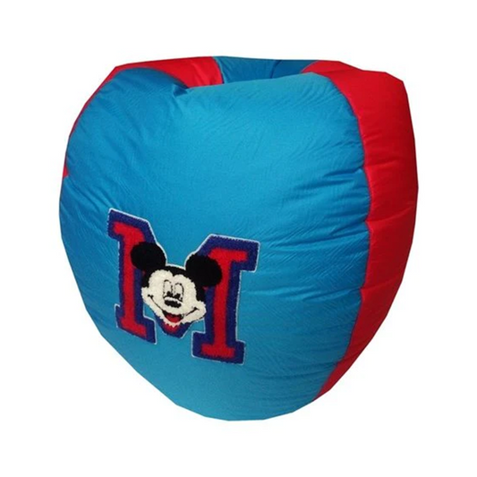 Mickey Motif Kids Bean Bag - Blue