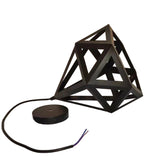 Cruella Diamond Shaped Hanging Light (with Bulb)