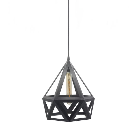 Cruella Diamond Shaped Hanging Light (with Bulb)