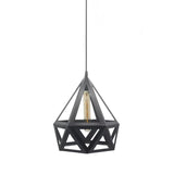 Cruella Diamond Shaped Hanging Light (with Bulb)