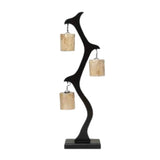 Hanging Tree Wooden Floor Lamp