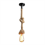 Manila Rope Pendant Light (with Bulb)