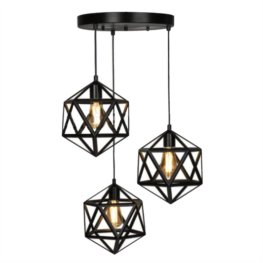 Hexagon 3 in 1 Pendant Light