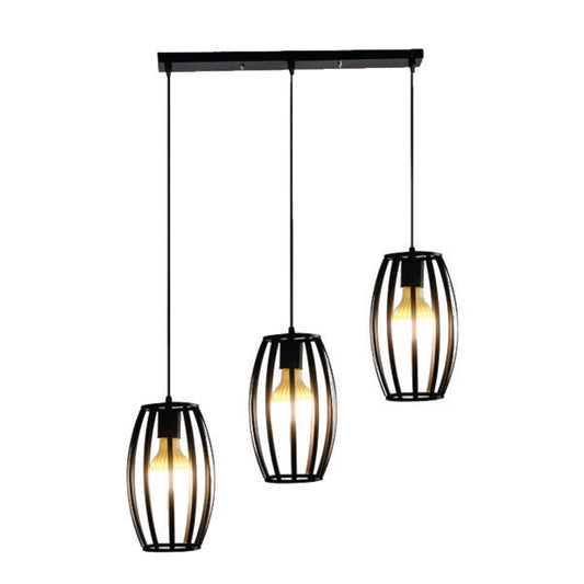 Jacksonville Drum Shaped Hanging Lamp
