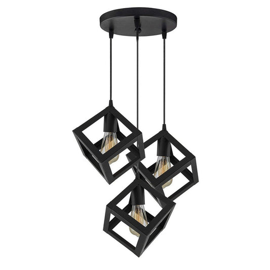 Zooid Square Cube Hanging Lamp (3 in 1)
