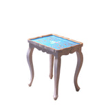 Blue Colors Corner Design Nesting Tables