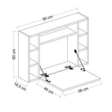ROLLTOP Wall Mounted Folding Desk