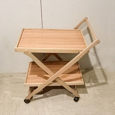 Wooden Foldable Table With Extra Tray