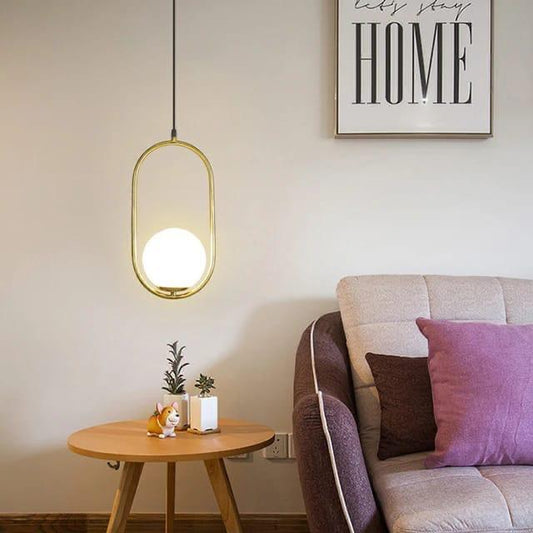 Luxurious Metallic Globe Lamp