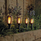 Solar-Powered Flame Flicker Light Fixture