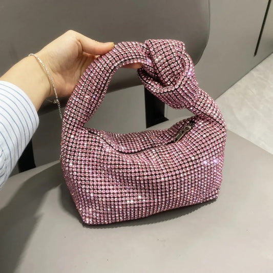 Diamond Hobo Knot Pink Bag