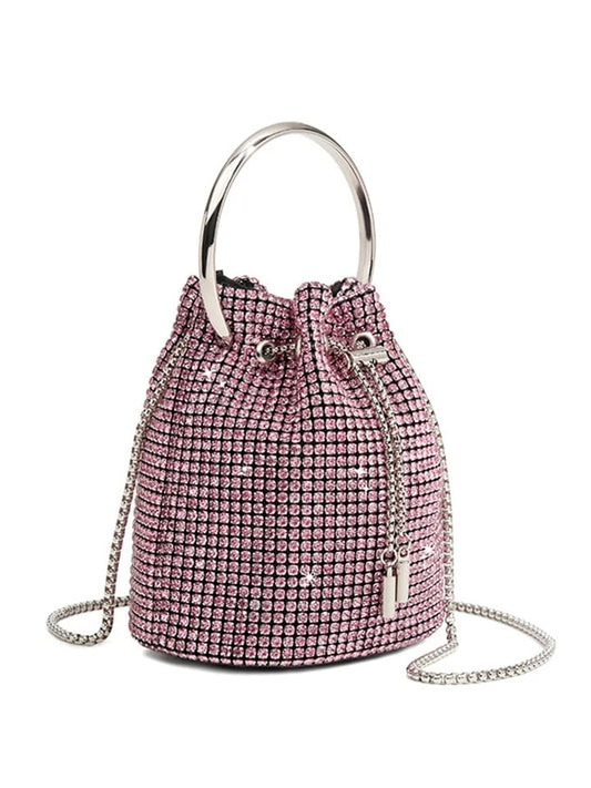 Diamond  Bucket Bag Pink