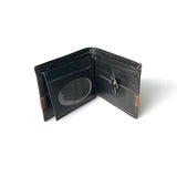 Jet Black Leather Wallet