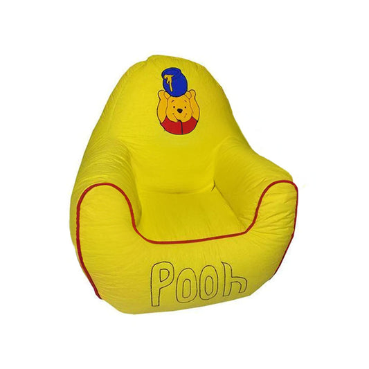 Pooh Yellow Motif Kids Bean Bag Sofa
