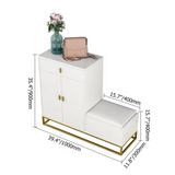 Norfolk Bench & Shoe Cabinet - White