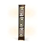 Versace Pattern Rectangular Box Wooden Floor Lamp