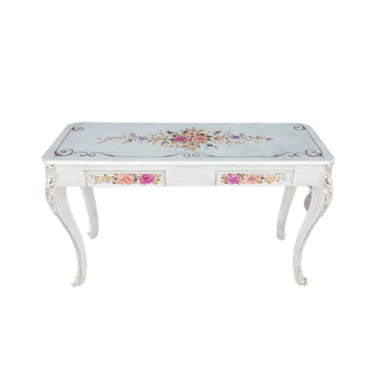 White Flowers Console