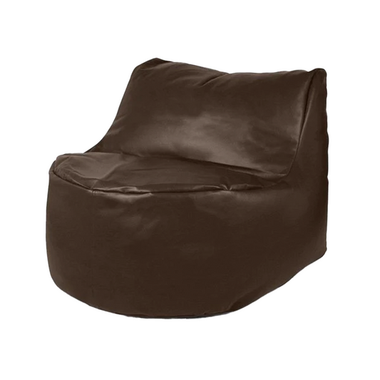 Blobby Leatherite Seat Bean Bag - Brown