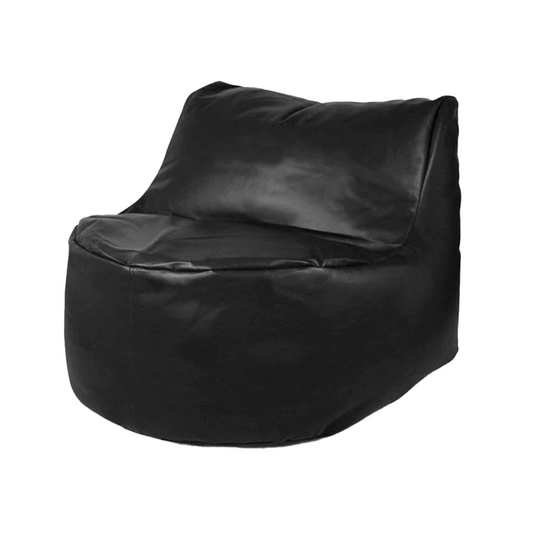 Blobby Leatherite Seat Bean Bag - Black