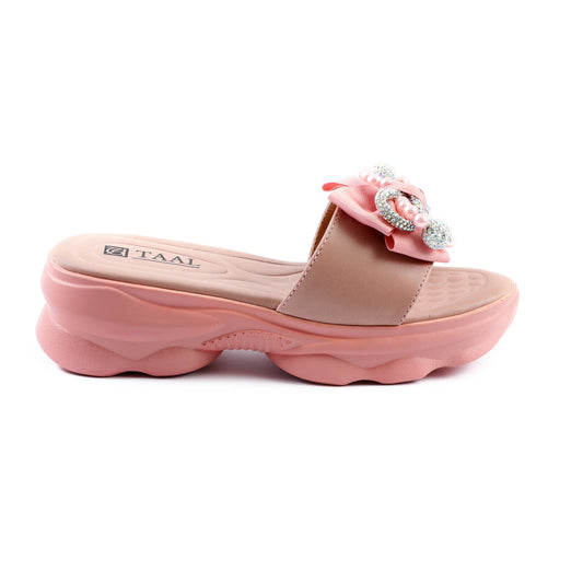 Wuhan Pink women wedge slippers
