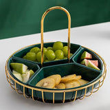 Emerald Rotatable Fruit Plate