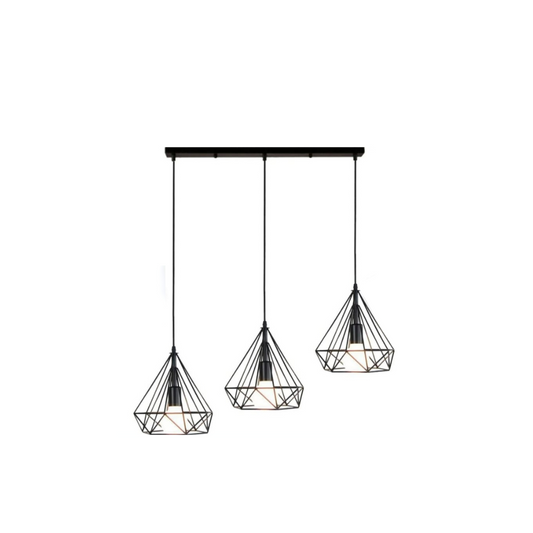 Modern Nordic 3in1 Diamond Shape Hanging Lamp