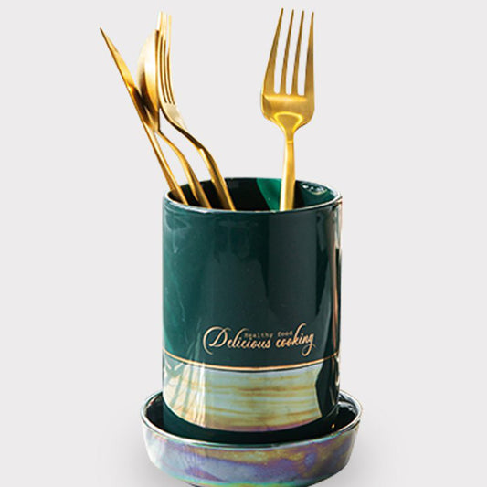 Emerald Cutlery Holder