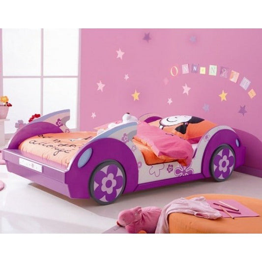 Baby Purple Car Single Bed