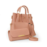 Alexa Rose Pink 3 piece handbag
