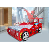 Spider Red Car Single Bed