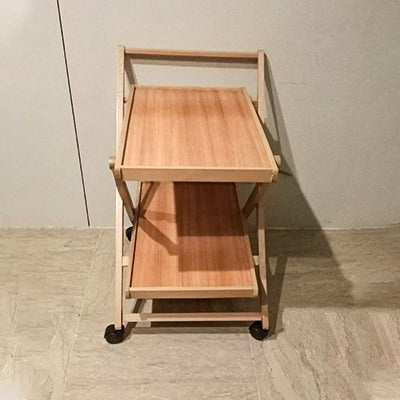 Wooden Foldable Table With Extra Tray
