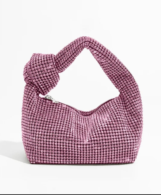 Diamond Hobo Knot Pink Bag
