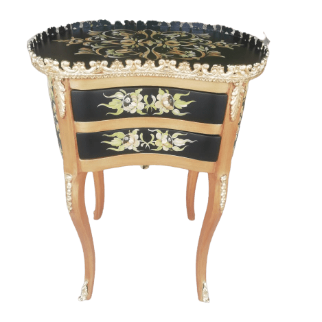 Black Gold Accent Table
