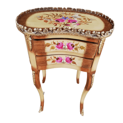 Peach Wood Accent Table